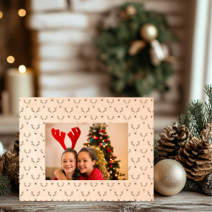 Christmas Reindeer Wooden Etched Frames