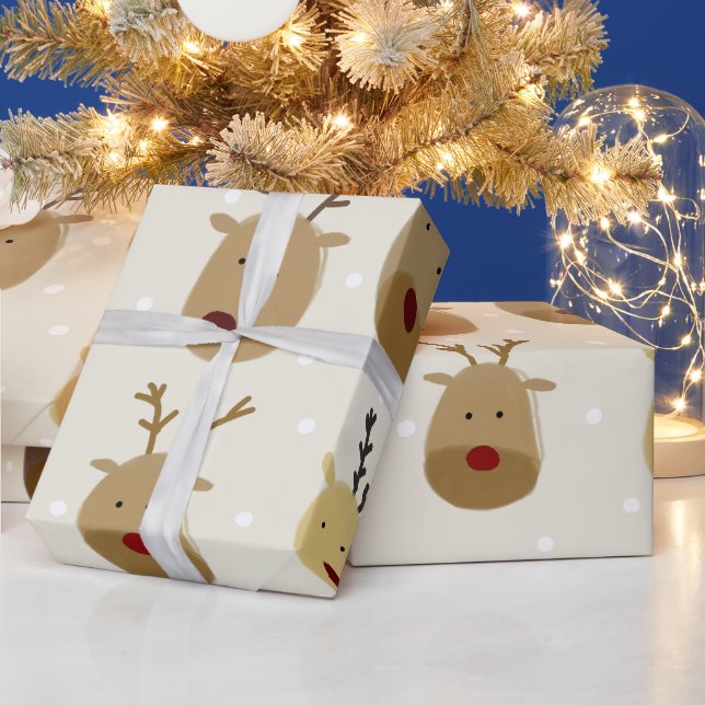 Christmas Reindeer Wrapping Paper (Holidays)