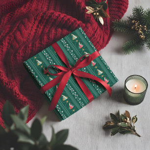 Christmas Religious Bethlehem Marry Joseph Floral Wrapping Paper