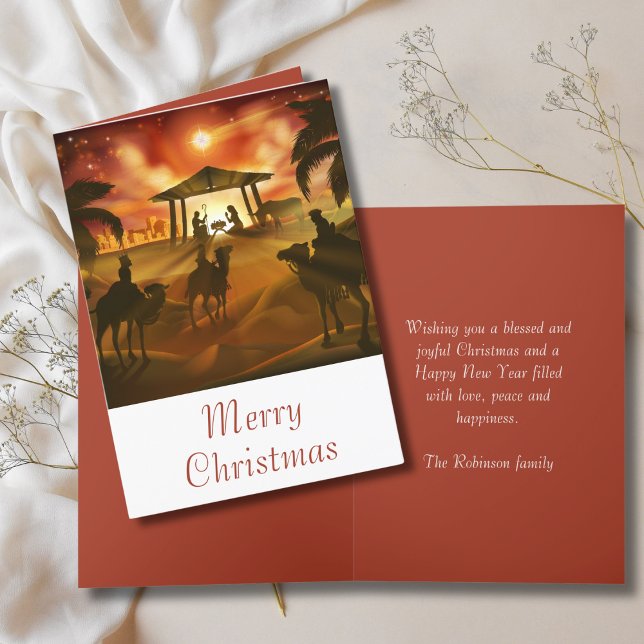 Christmas Religious Nativity  Holiday Card (Creator Uploaded)