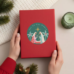 Christmas Religious Nativity Star Of Bethlehem Classic Round Sticker