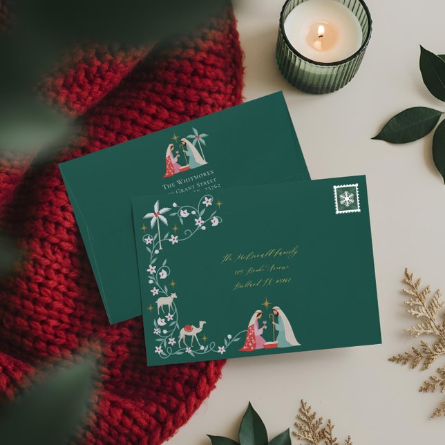 Christmas Religious Nativity Star Of Bethlehem  Envelope (Christmas Religious Nativity Star Of Bethlehem Envelope)