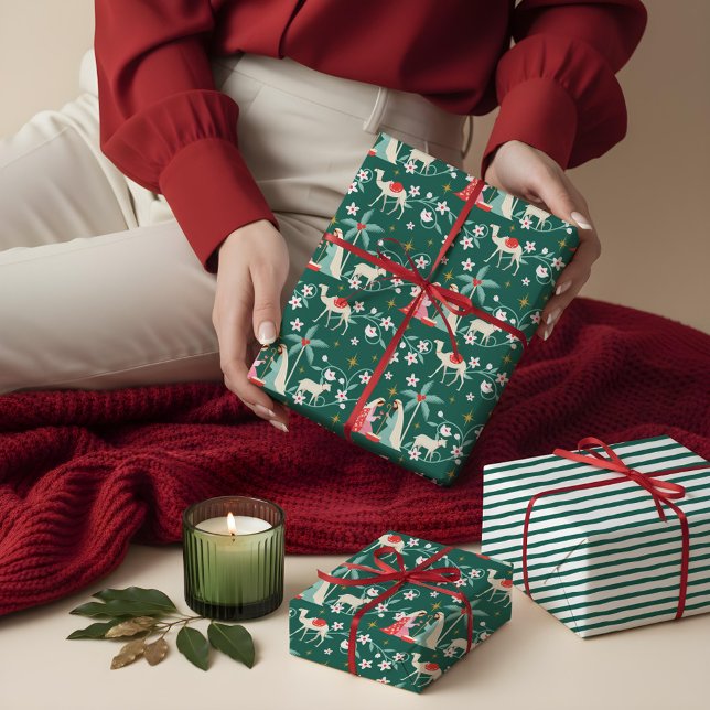 Christmas Religious Nativity Star Of Bethlehem Wrapping Paper Sheet (Christmas Religious Nativity Star Of Bethlehem Wrapping Paper Sheets)