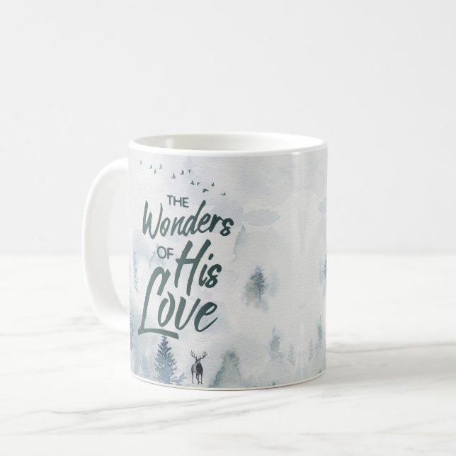 Christmas Religious Wonders of His Love Blessings Coffee Mug (Front Left)