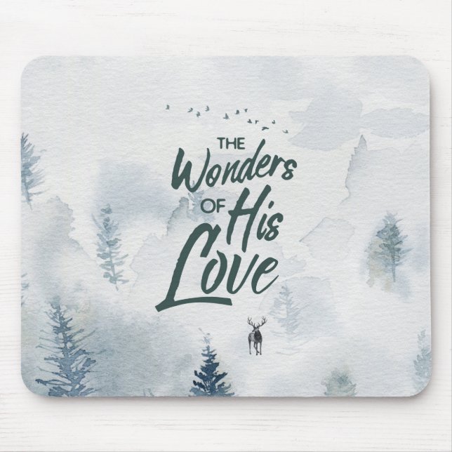 Christmas Religious Wonders of His Love Blessings  Mouse Pad (Front)