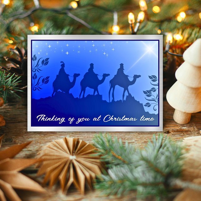 Christmas Remembrance Sympathy Wisemen Christian Holiday Card (Creator Uploaded)