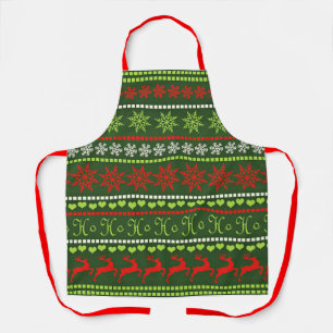 Christmas Repeating Pattern Apron