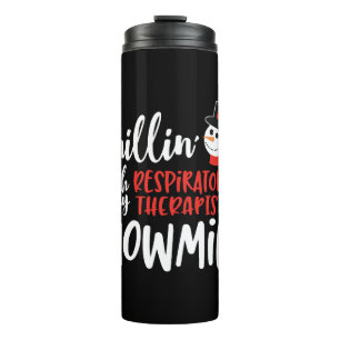 Christmas Respiratory therapist, therapy Thermal Tumbler