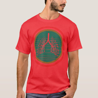 Christmas Respiratory Therapy RT Lung Christmas Li T-Shirt