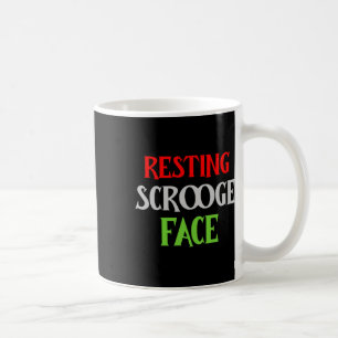 Christmas Resting Scrooge Face Funny Men Women Fam Coffee Mug