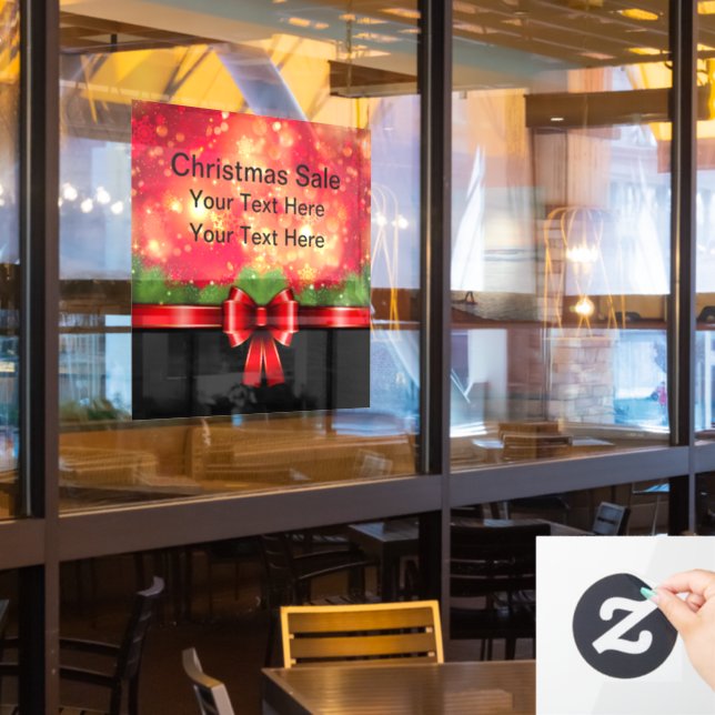 Christmas Retail Store Window Promotional (Restaurant Window)