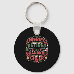 Christmas Retirement Art For Grandpa Men Dad Retir Key Ring