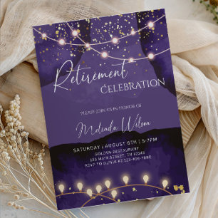 Christmas Retirement Celebration Party Invitation