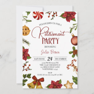 Christmas Retirement Party Invitation