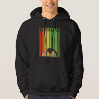 Christmas Retro Aardvark Cute Group Matching Xmas  Hoodie