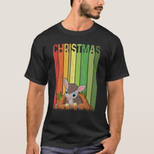 Christmas Retro Armadillo Cute Group Matching Xmas T-Shirt