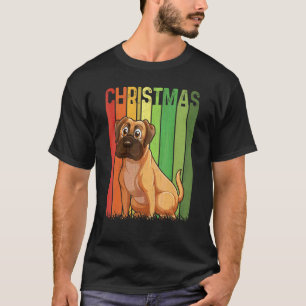Christmas Retro Boxer Dog Cute Group Matching Xmas T-Shirt