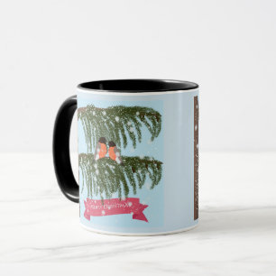 Christmas , Retro , Bullfinches Mug