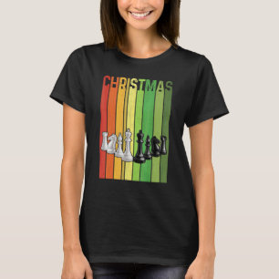 Christmas Retro Chess Cute Group Matching Xmas Hol T-Shirt