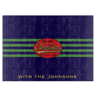 Christmas Retro Cutting Board