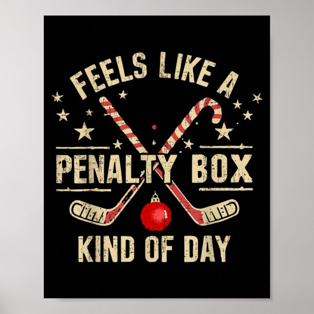 Christmas Retro Feels Like A Penalty Box Kind Of D Poster (Front)