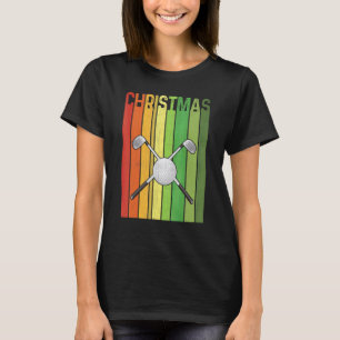 Christmas Retro Golf Cute Group Matching Xmas Holi T-Shirt