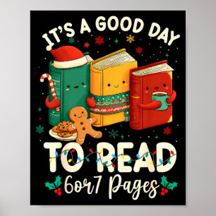 Christmas Retro It's A Good Day To Read 6 Or 7 Pag Poster