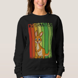 Christmas Retro Kangaroo Cute Group Matching Xmas Sweatshirt