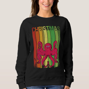 Christmas Retro Octopus Cute Group Matching Xmas H Sweatshirt