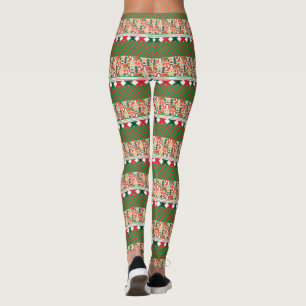 Christmas Retro Pattern Leggings