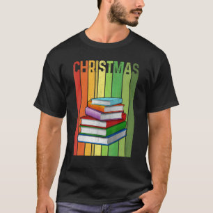 Christmas Retro Reading Cute Group Matching Xmas H T-Shirt
