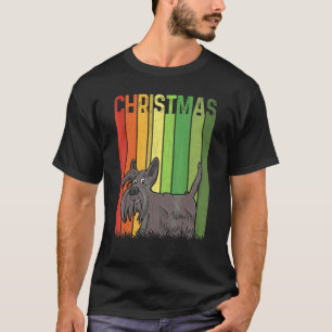 Christmas Retro Scottish Terrier Dog Group Matchin T-Shirt