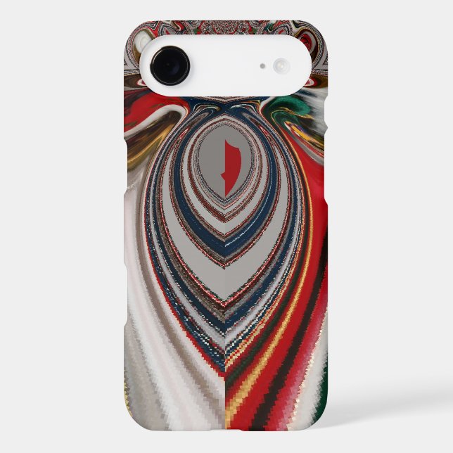 Christmas Retro Vintage Texture Abstract Art Print (Back)