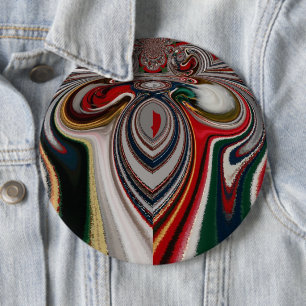 Christmas Retro Vintage Texture Abstract Art Print 6 Cm Round Badge