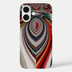 Christmas Retro Vintage Texture Abstract Art Print iPhone 16 Case