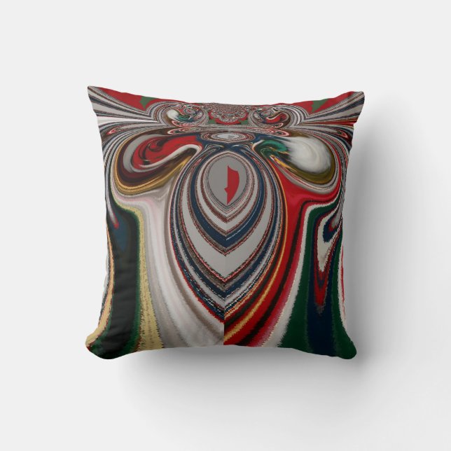 Christmas Retro Vintage Texture Abstract Art Print Cushion (Front)