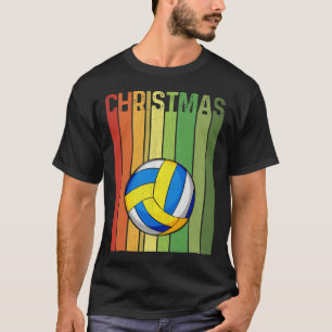 Christmas Retro Volleyball Player Cute Group Match T-Shirt