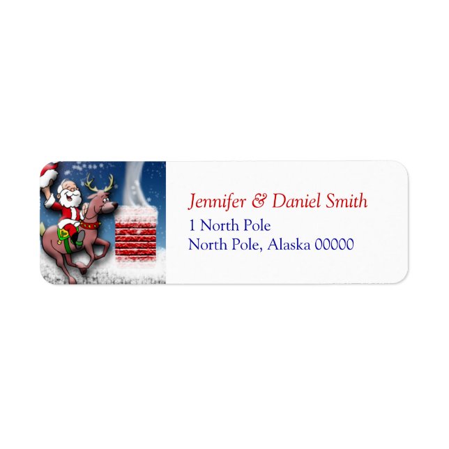 Christmas Return Address Label (Front)