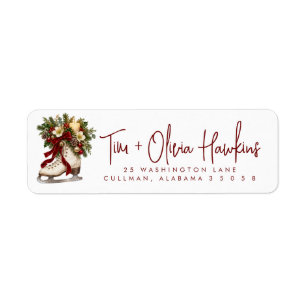 Christmas Return Address Label