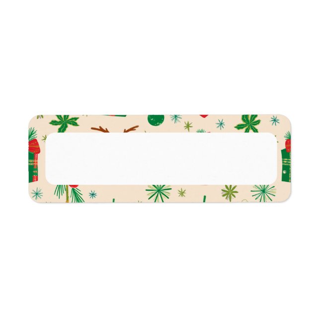 Christmas Return Address Label (Front)
