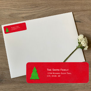 Christmas Return Address Label