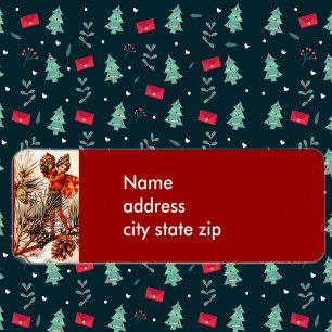 Christmas Return Address Label