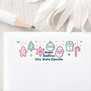 Christmas Return Address Label