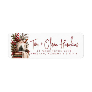 Christmas Return Address Label