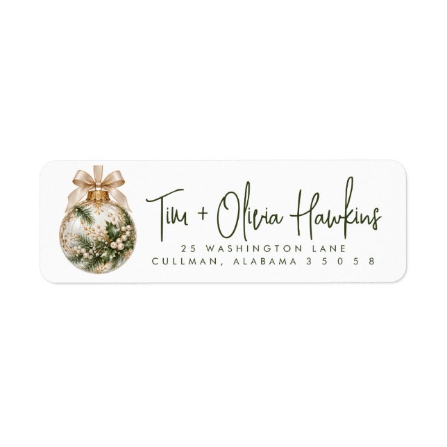 Christmas | Return Address Label (Front)