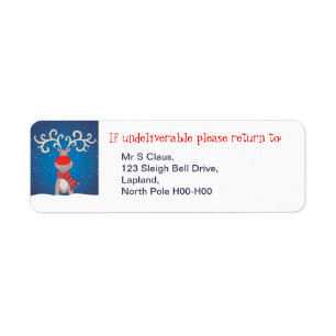 Christmas return address labels