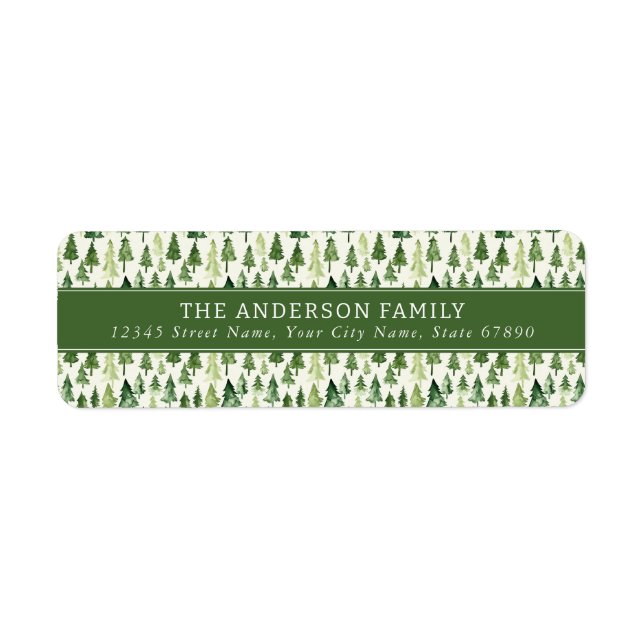 Christmas Return Address Labels (Front)