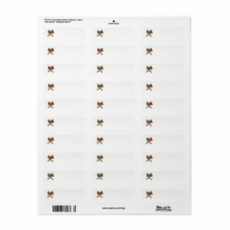 Christmas Return address labels