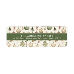 Christmas Return Address Labels