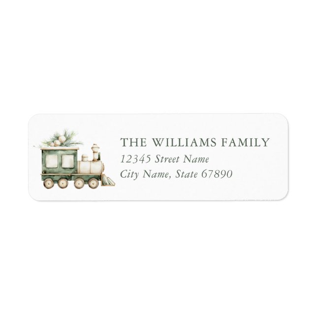 Christmas Return Address Labels (Front)